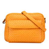 Nappa Intrecciato Front Pocket Messenger Bag